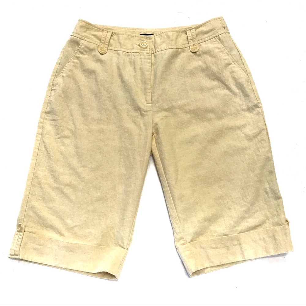 Counterparts- Light yellow shorts w/cuffed bottoms